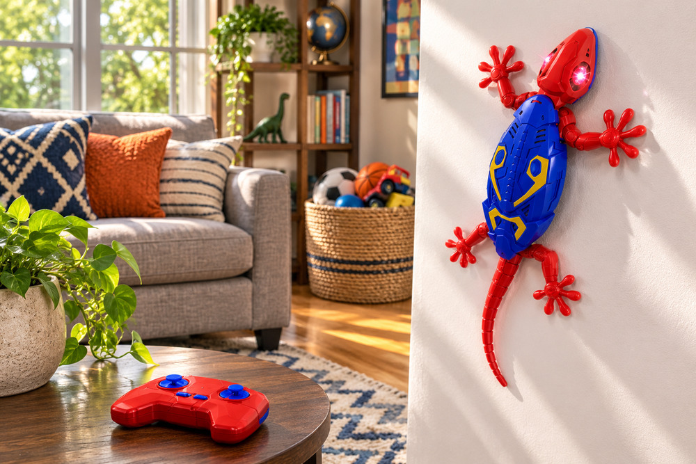 Geckos Telecontrol RC Wall Climbing Gecko Remote Control Lizard Toy New Sealed